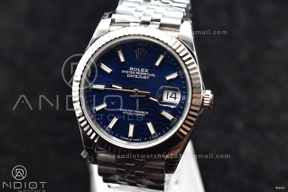 Blue VS3235 Jubilee Checked DateJust 126334 Best 1:1 Bracelet Dial SS on 41 VSF Edition 904L 0418